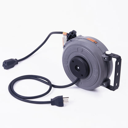 Retractable Electric Cable & Hose Reel - 6m Auto-Rewind Wall Mount Organizer