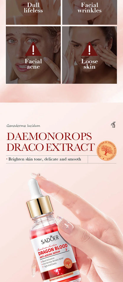 Dragon Blood Anti-Aging Facial Serum for Firming and Wrinkle Reduction