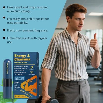 Energy & Charisma Nasal Inhaler - Male Vitality & Performance Support Stick
