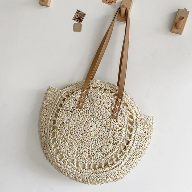 Luxury Woven Summer Straw Tote