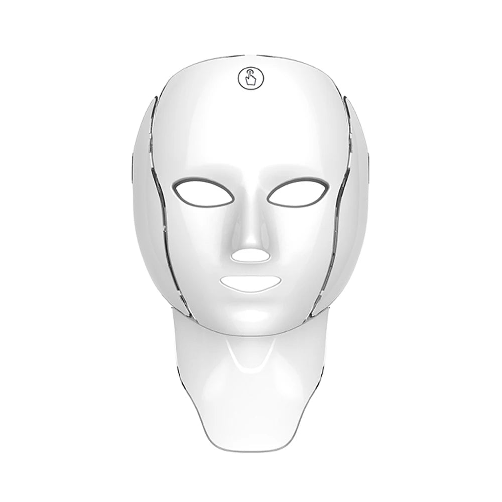 Wireless 7-Color LED Light Therapy Face & Neck Mask - 18