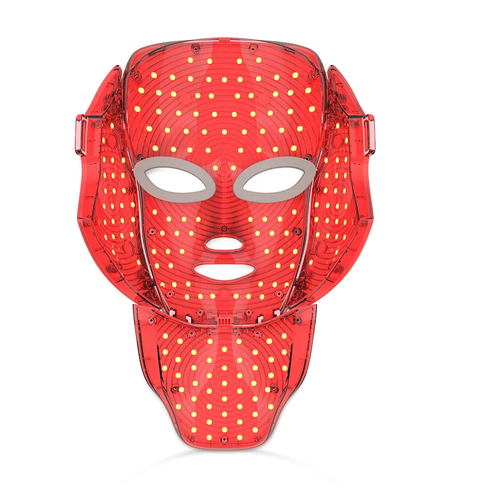 Wireless 7-Color LED Light Therapy Face & Neck Mask - 19