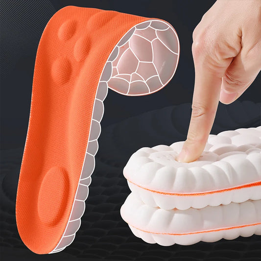 Latex Sport Insoles: Breathable Arch Support & Shock Absorption Shoe Pads