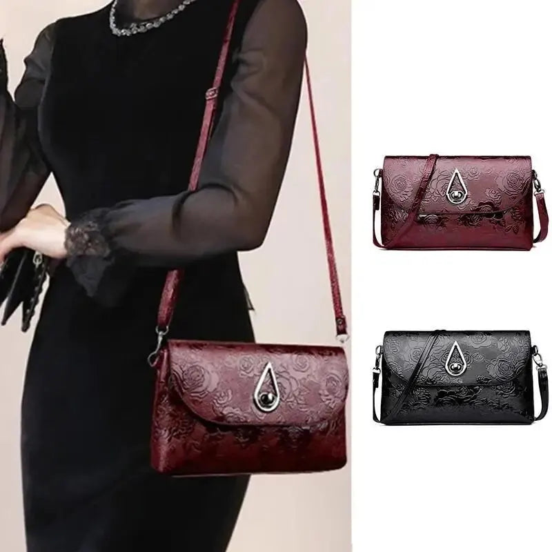 Luxury Floral Embossed Clutch Bag