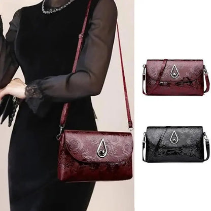 Luxury Floral Embossed Clutch Bag