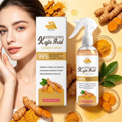 Kojic Acid Turmeric Exfoliating Facial Spray for Pore Cleansing & Brightening