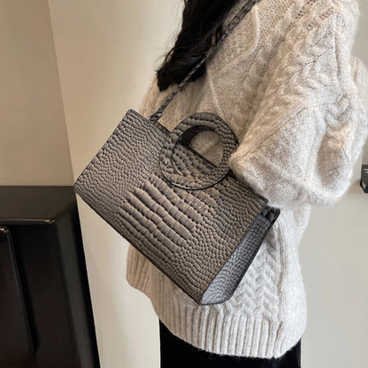 Luxury Crocodile Pattern Tote