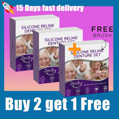 Professional Silicone Denture Reline Set – Comfortable & Secure Fit