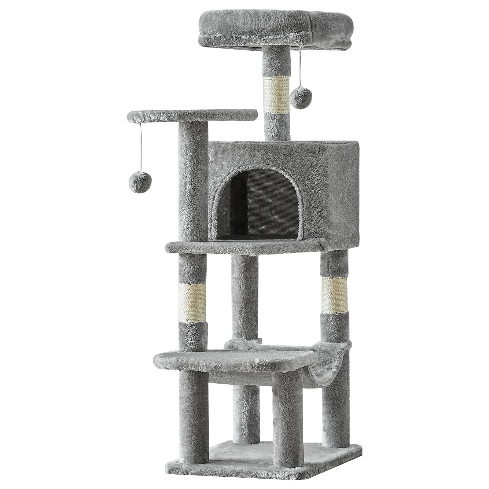 44" Multi-Level Cat Tree Tower with Scratching Posts & Cozy Condo - 16