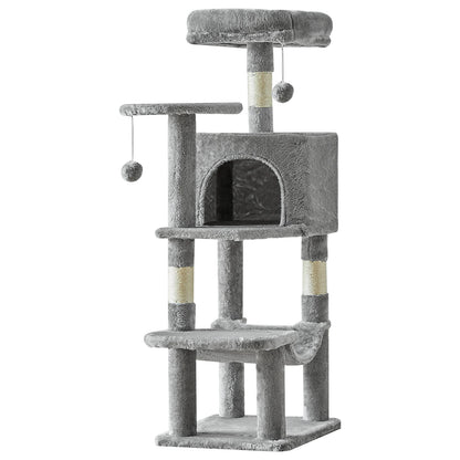 44" Multi-Level Cat Tree Tower with Scratching Posts & Cozy Condo