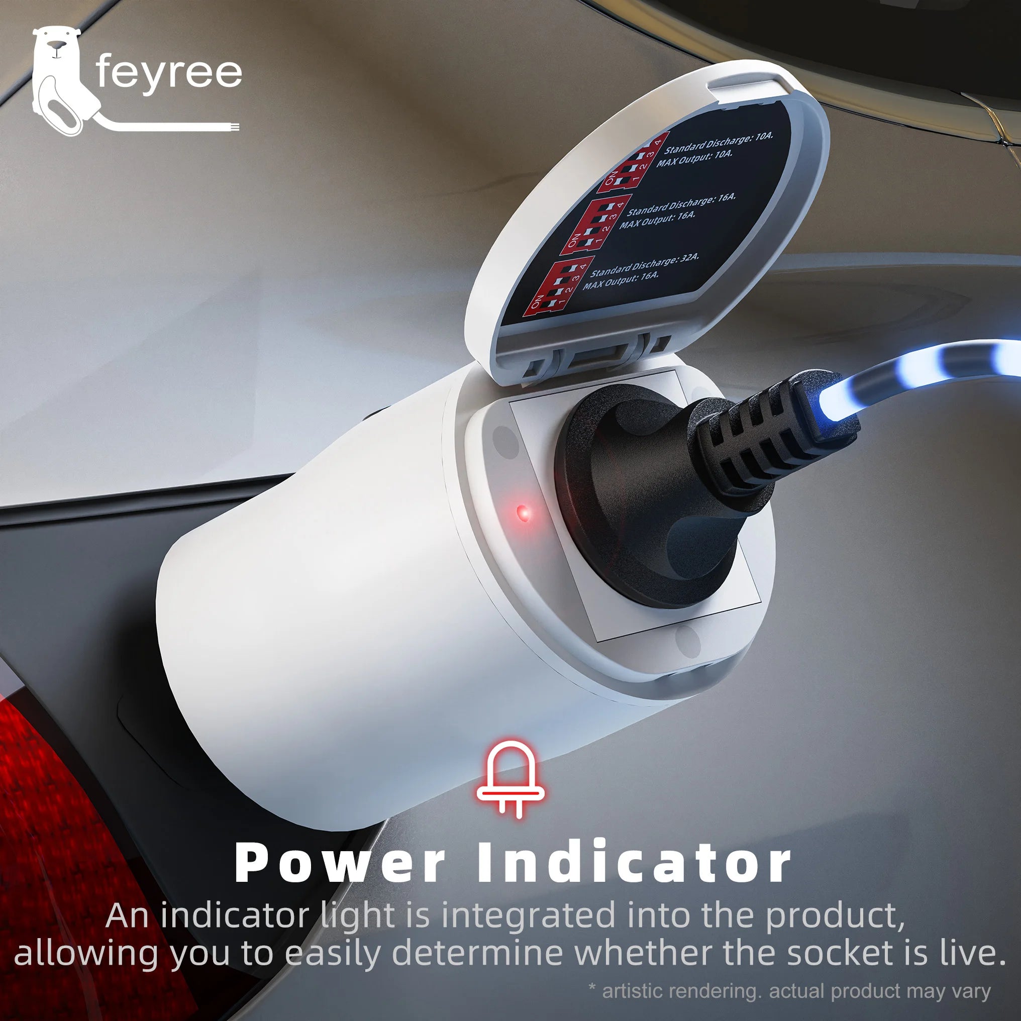 GB/T V2L Electric Vehicle Discharge Adapter for Chinese EV Camping - 5