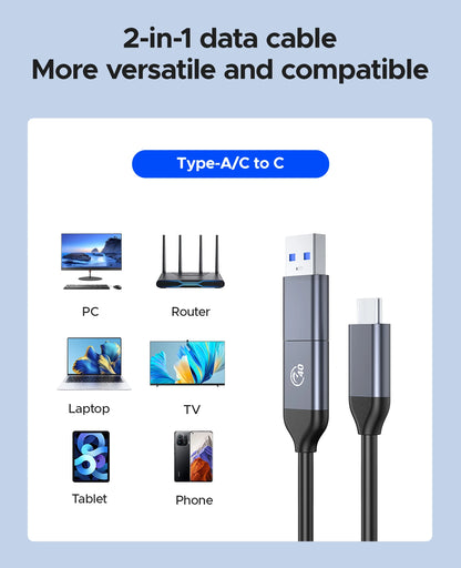 ORICO M.2 NVMe SATA SSD Enclosure - 10Gbps Portable External Drive Case
