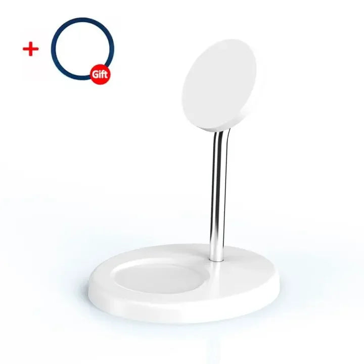 2-in-1 Magnetic Wireless Charging Stand for iPhone 16 15 14 13 12 & AirPods
