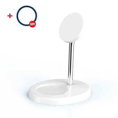2-in-1 Magnetic Wireless Charging Stand for iPhone 16 15 14 13 12 & AirPods