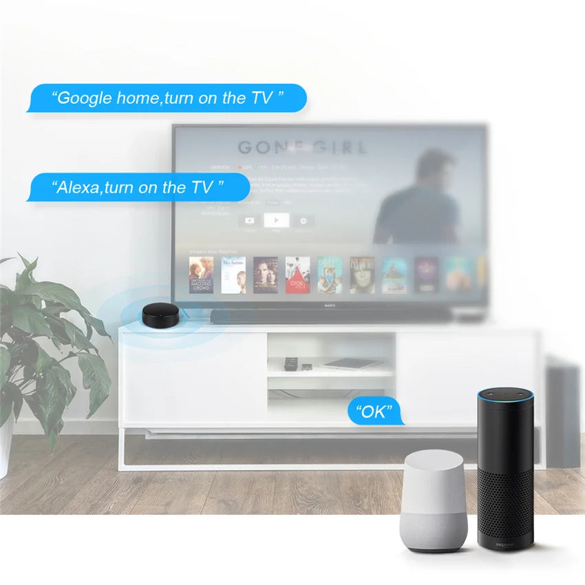 WiFi Smart IR RF Universal Remote Control for Home Appliances & Voice Control