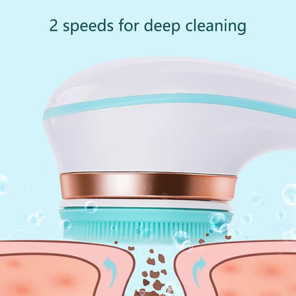 Electric Rotating Bath Brush & Back Scrubber for Deep Body Exfoliation