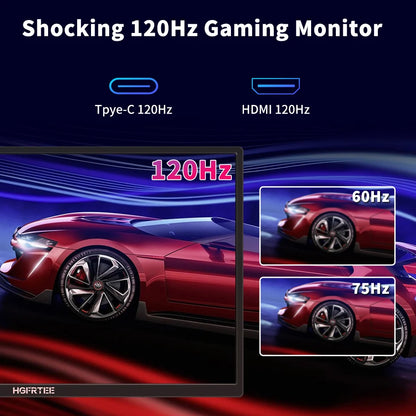 18.5" 120Hz Portable Gaming Monitor 100% sRGB HDR10 IPS Laptop Display