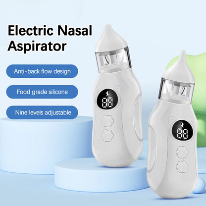 Electric Baby Nasal Aspirator with Soothing Music & Adjustable Suction