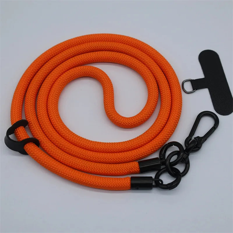 Universal 8mm Crossbody Phone Lanyard - Adjustable Detachable Neck Strap