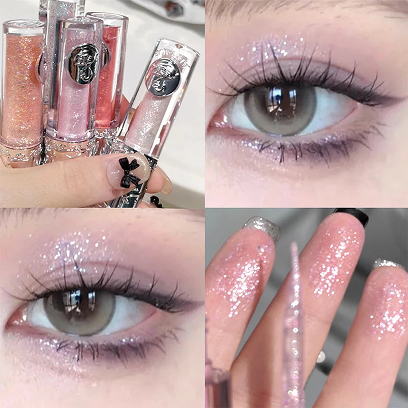 Liquid Shimmer Eyeshadow - Long-Lasting Waterproof Glitter Makeup - 33