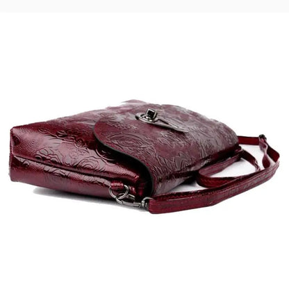 Luxury Floral Embossed Clutch