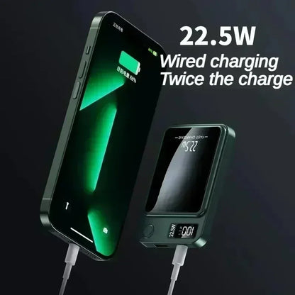 Magnetic Wireless Portable Power Bank - Fast Charging External Battery