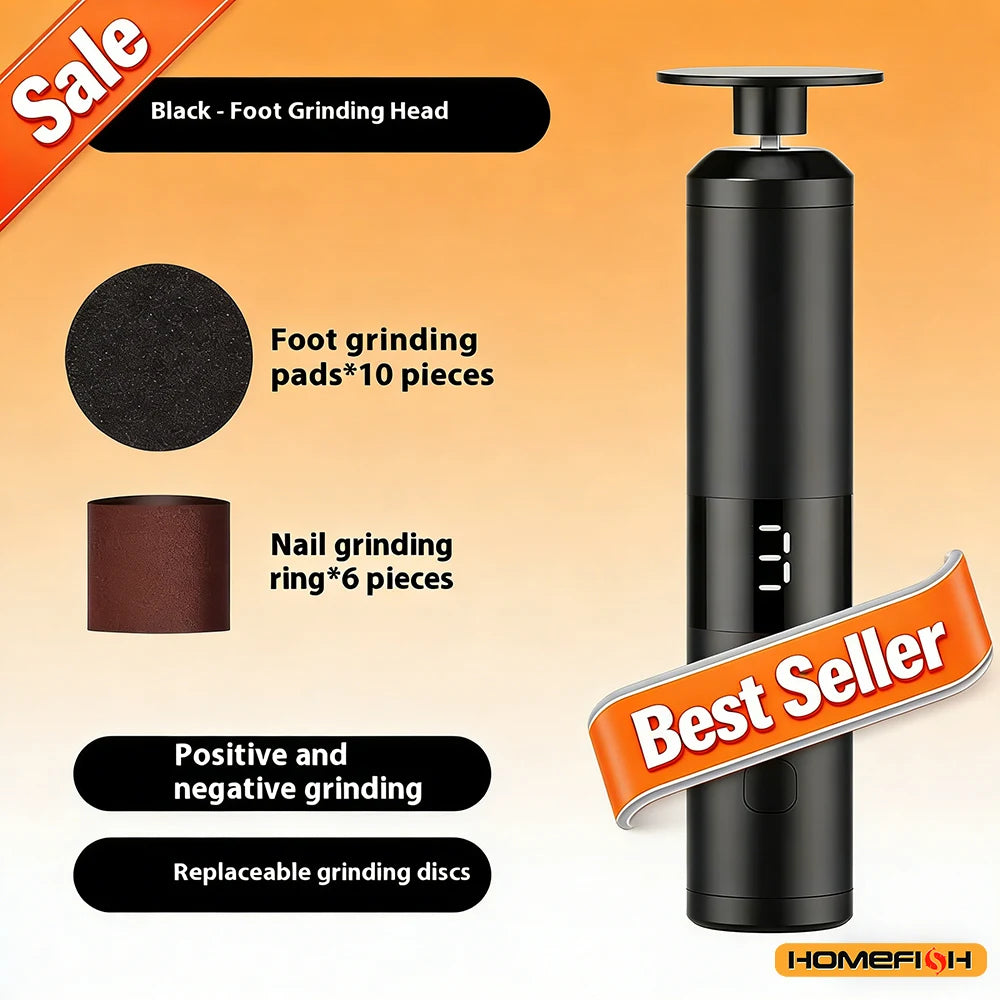 Electric Callus Remover - 3 Speed LCD Rechargeable Foot File
