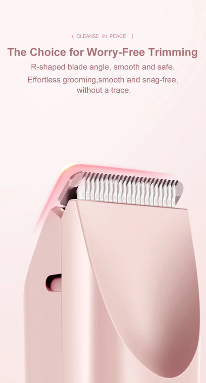 2-in-1 Waterproof Electric Women's Bikini Trimmer & Facial Hair Shaver