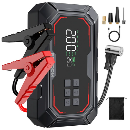1500A Car Jump Starter with 150PSI Air Compressor & Power Bank