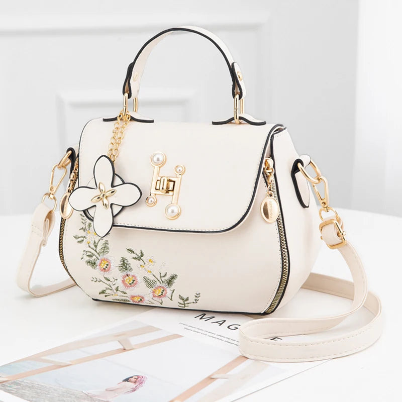 Luxury Embroidered Bucket Bag