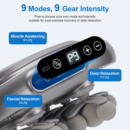 22-Head Fascia Massage Gun - Deep Tissue Body Massager