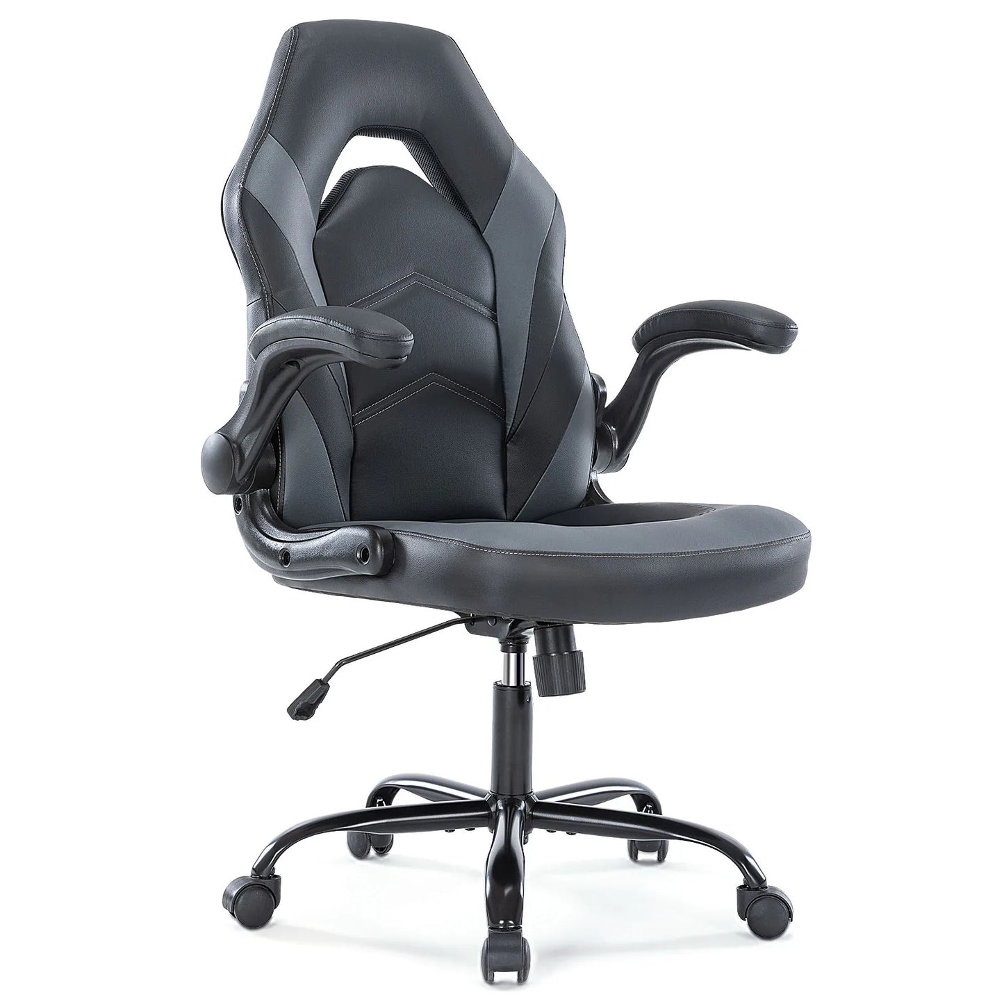 Ergonomic Racing Gaming Chair - Adjustable Height & Flip-Up Armrest Desk Chair