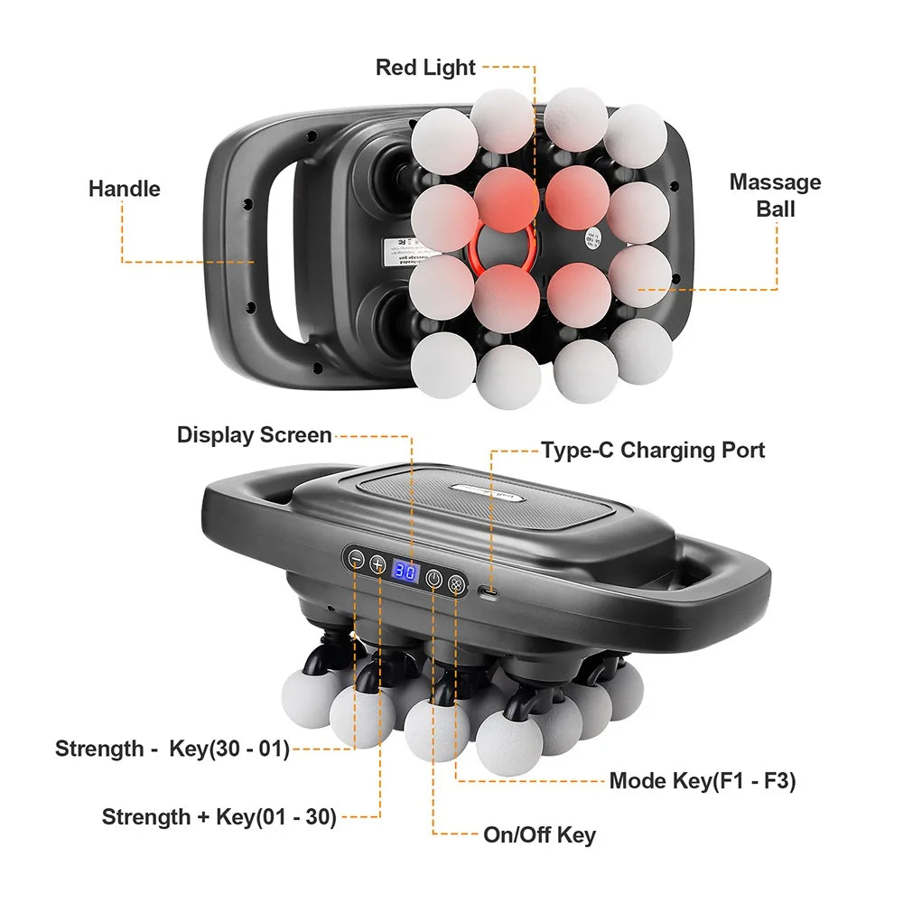 16-Head Deep Tissue Massager