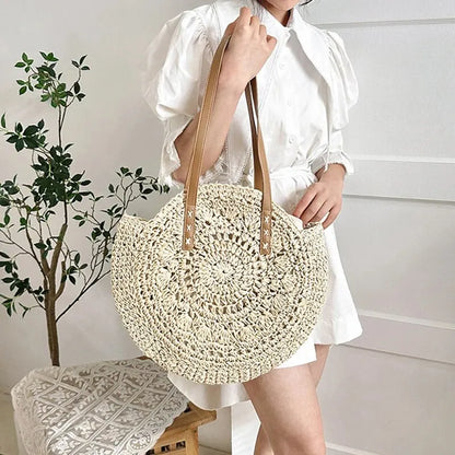 Luxury Woven Summer Straw Tote