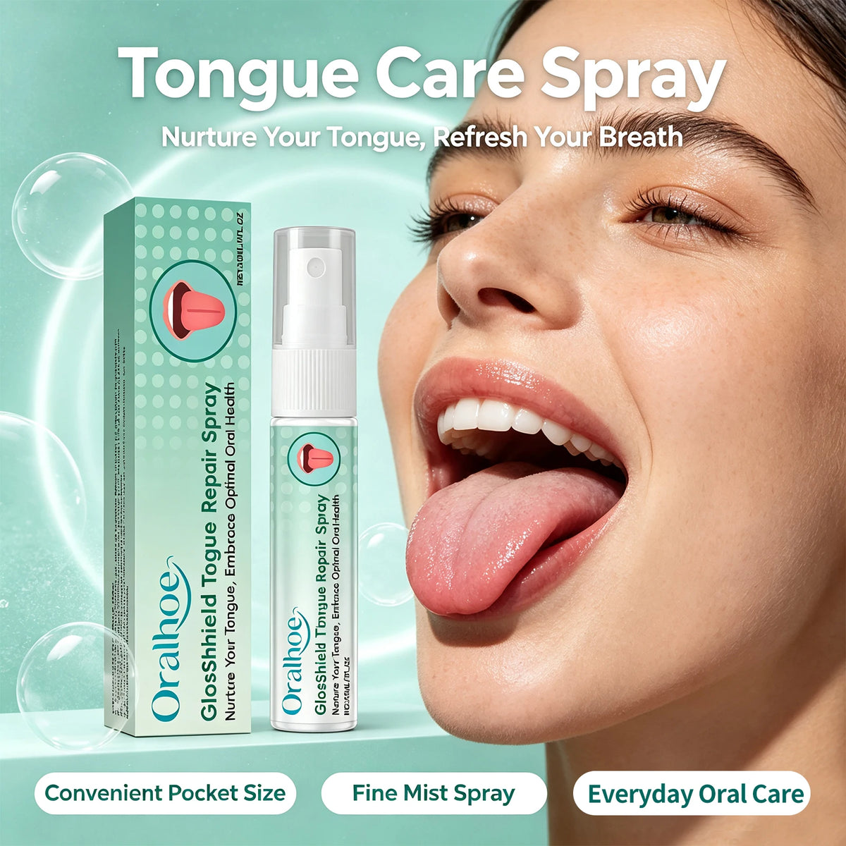 Tongue Coating & Bad Breath Repair Spray – Natural Oral Hygiene Care
