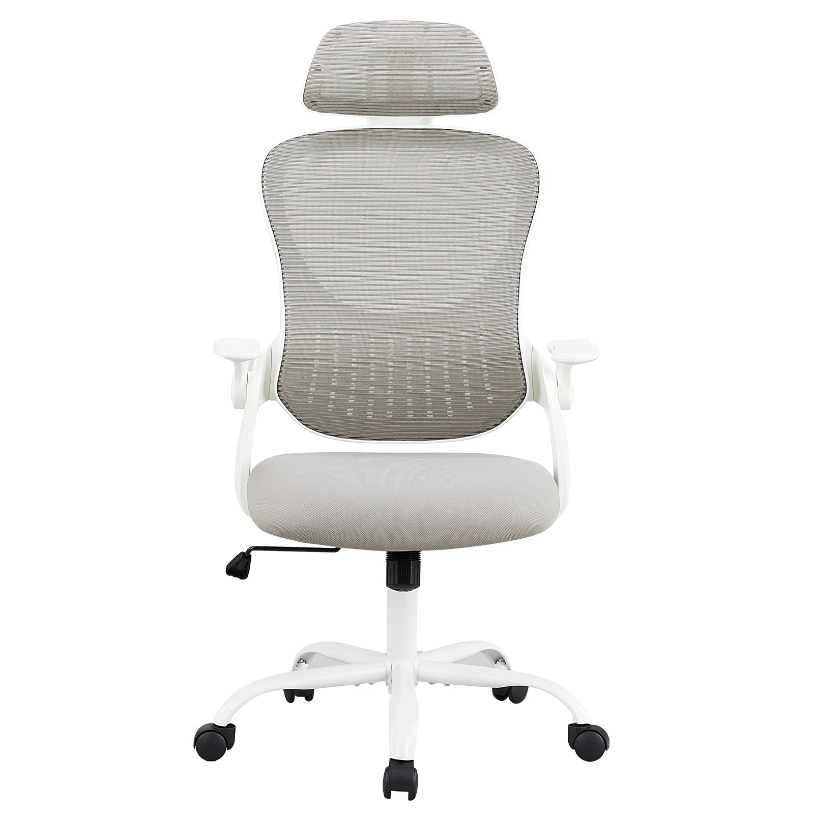Ergonomic Mesh Office Chair with Adjustable Headrest & Flip-Up Arms - 13