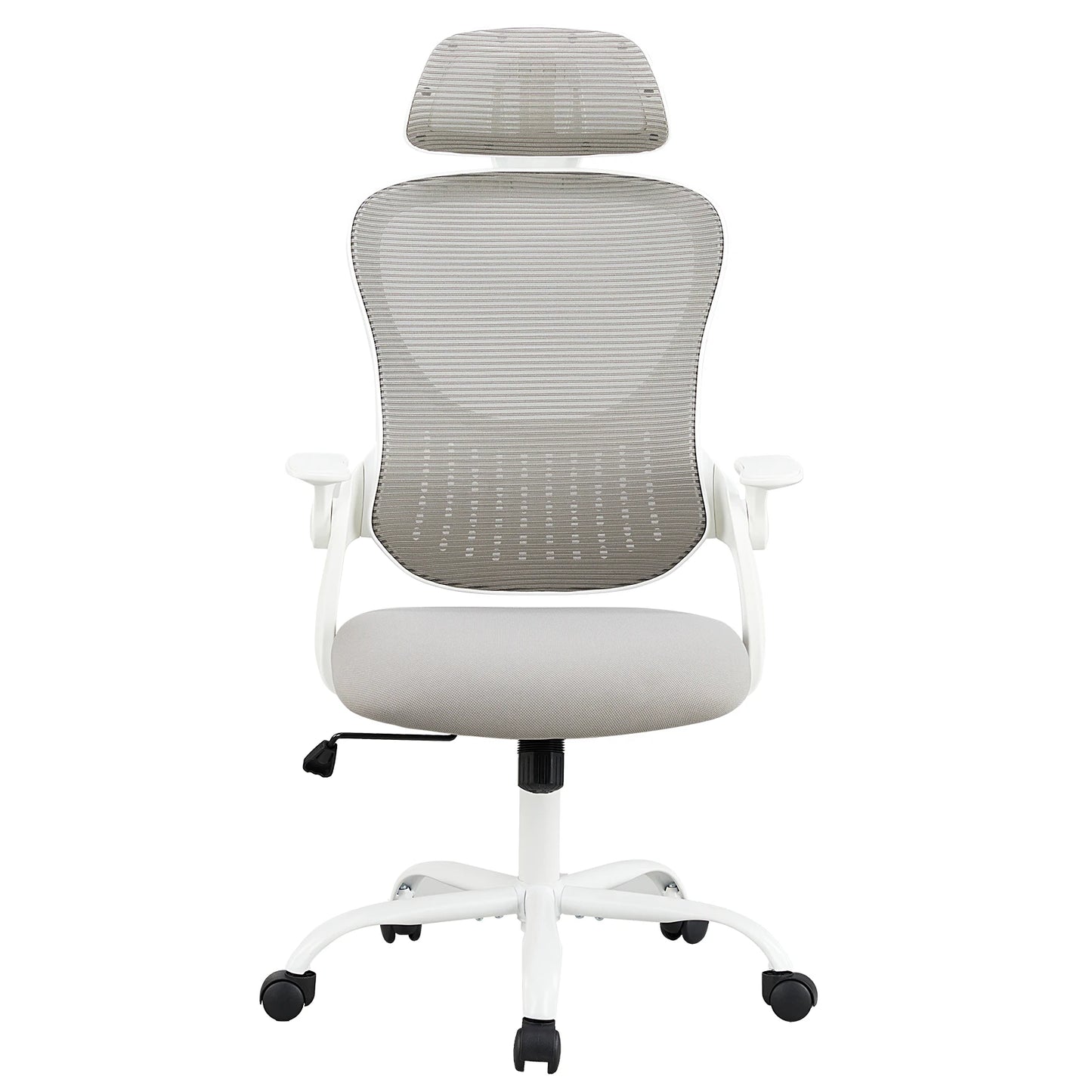 Ergonomic Mesh Office Chair with Adjustable Headrest & Flip-Up Arms