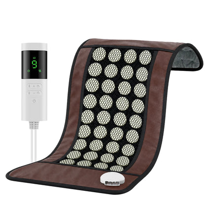 Jade Stone Heating Pad - Double Sided Heated Seat Cushion for Back & Body Pain