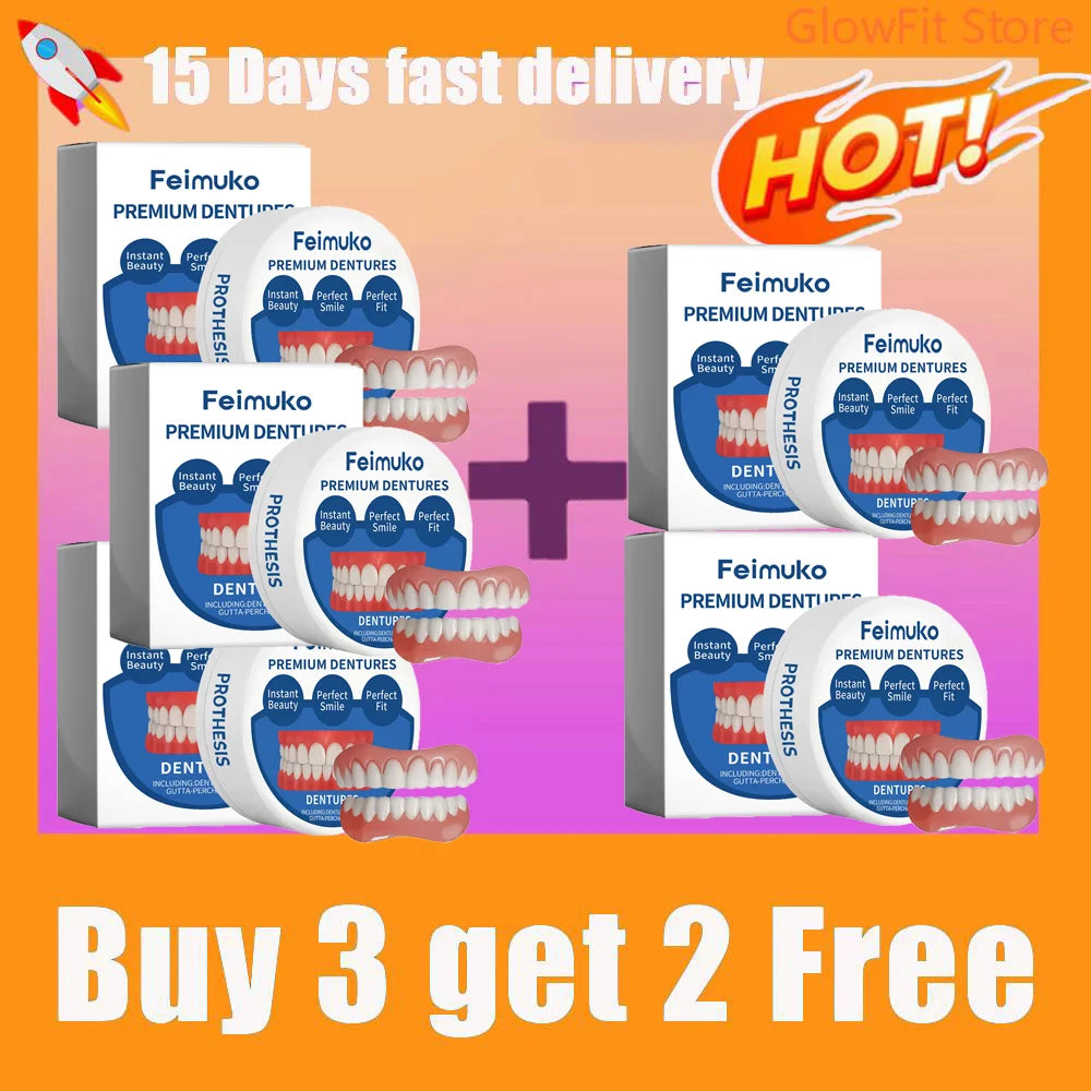 Snap-On Dentures for Instant Realistic Smile - Comfortable Natural Fit - 9