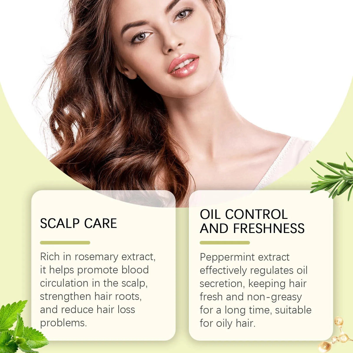 Rosemary Hair Strengthening & Frizz Control Spray for Healthy Hair Growth