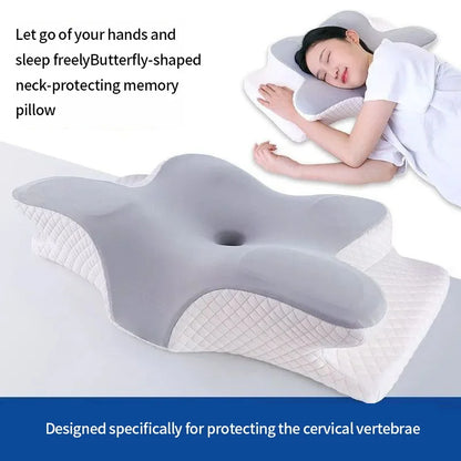 Cooling Memory Foam Cervical Pillow for Neck Pain & Comfortable Sleep