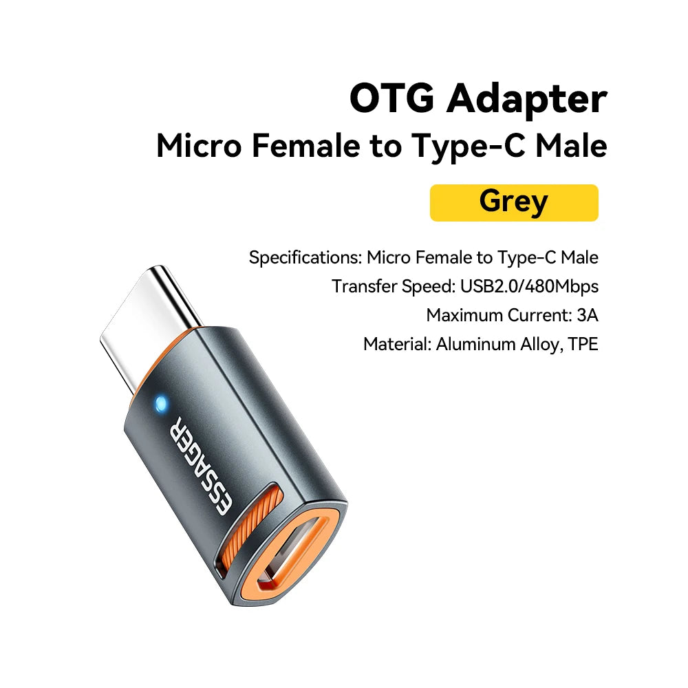 Universal USB 3.0 OTG Adapter Type-C Micro & Lightning Converter - 27