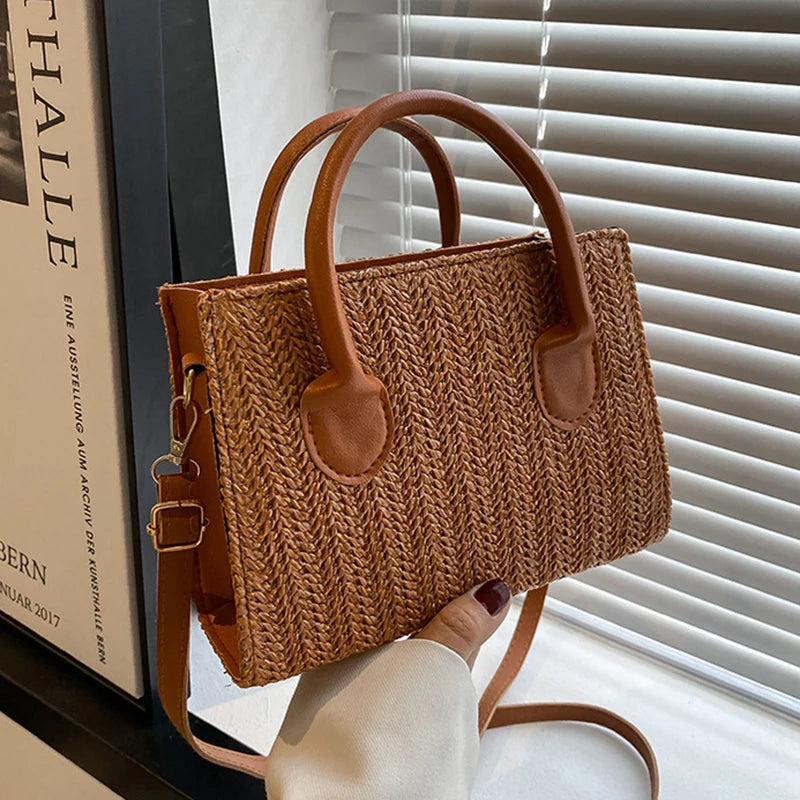 Luxury Floral Woven Crossbody