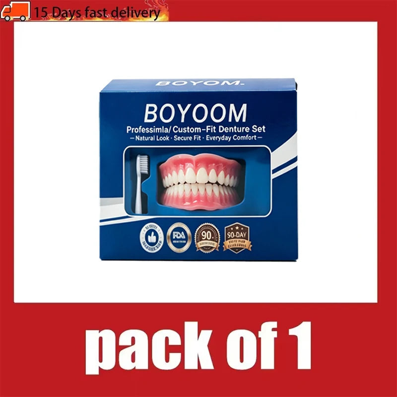Custom Fit Smile Veneers - Comfortable Natural Looking Cosmetic Teeth Set