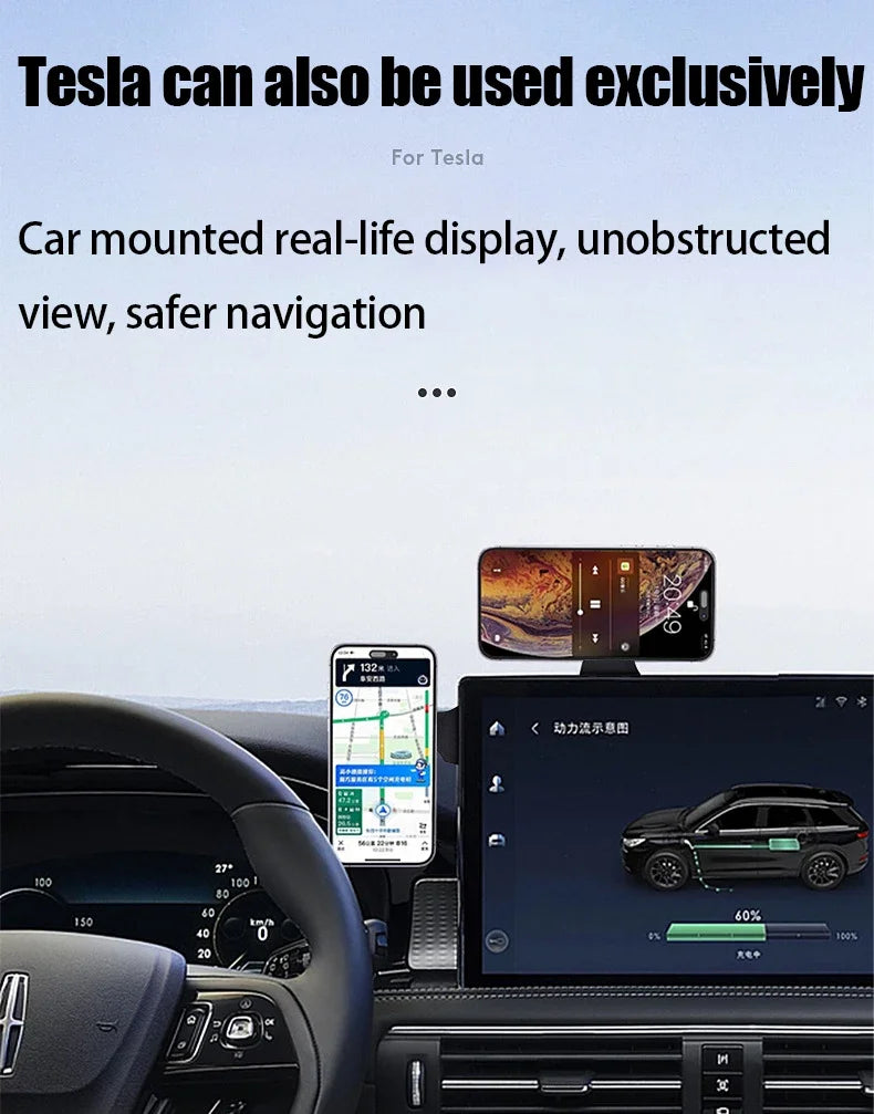 Magnetic Laptop Phone Mount for iPhone - Foldable Side Expansion Stand - 15