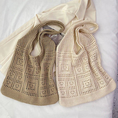 Luxury Hollow Crochet Tote