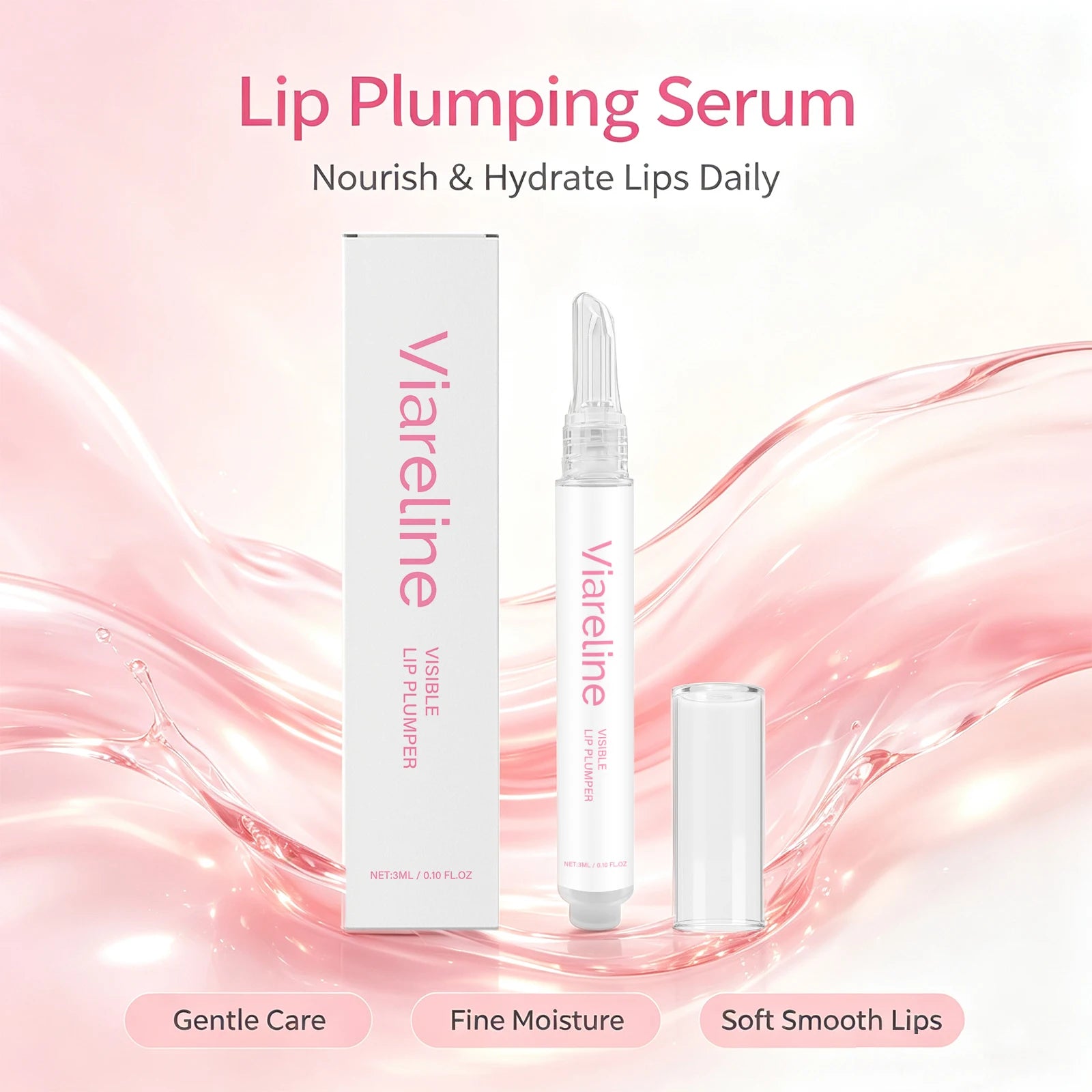 Hydrating Lip Plumper Serum for Smooth & Fuller Looking Lips - 1