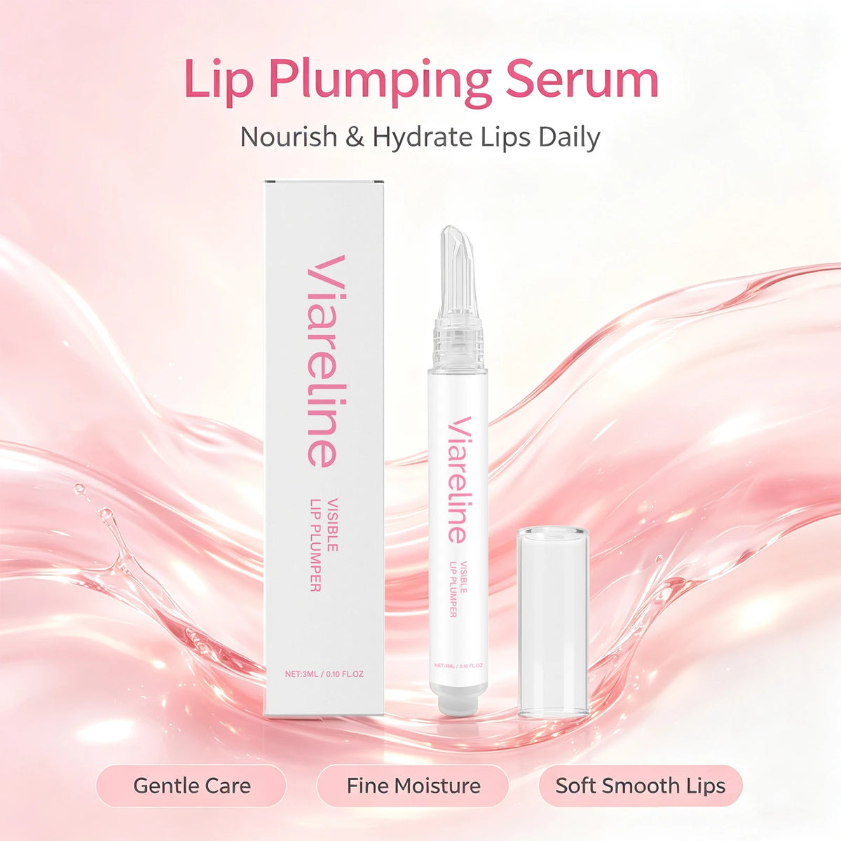 Hydrating Lip Plumper Serum for Smooth & Fuller Looking Lips
