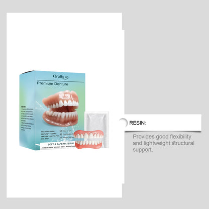 Temporary Silicone Dental Veneers - Custom Fit Comfortable False Teeth Set