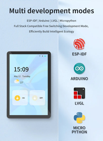 ESP32P4 10.1 Inch Development Board 1280x800 TFT Display WiFi & Bluetooth